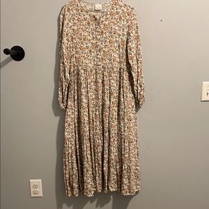 Pinkblush Multicolor Floral Long Sleeve Dress